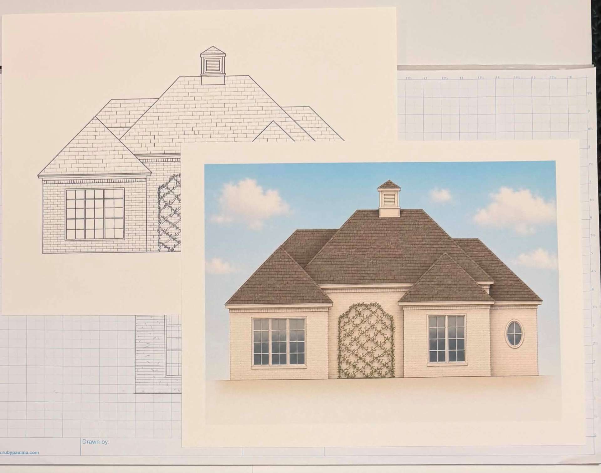 Rear Elevation Rendering